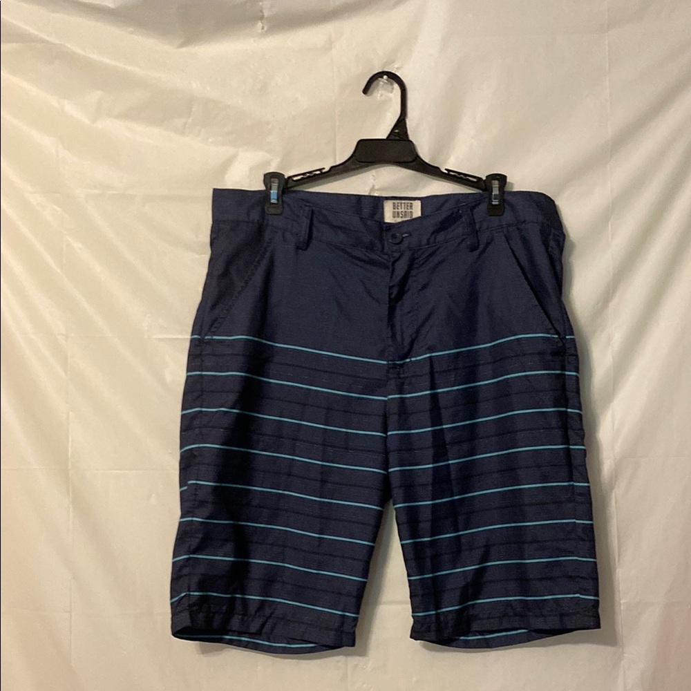 Better Unsaid size 34 Men’s Navy Blue Striped Shorts